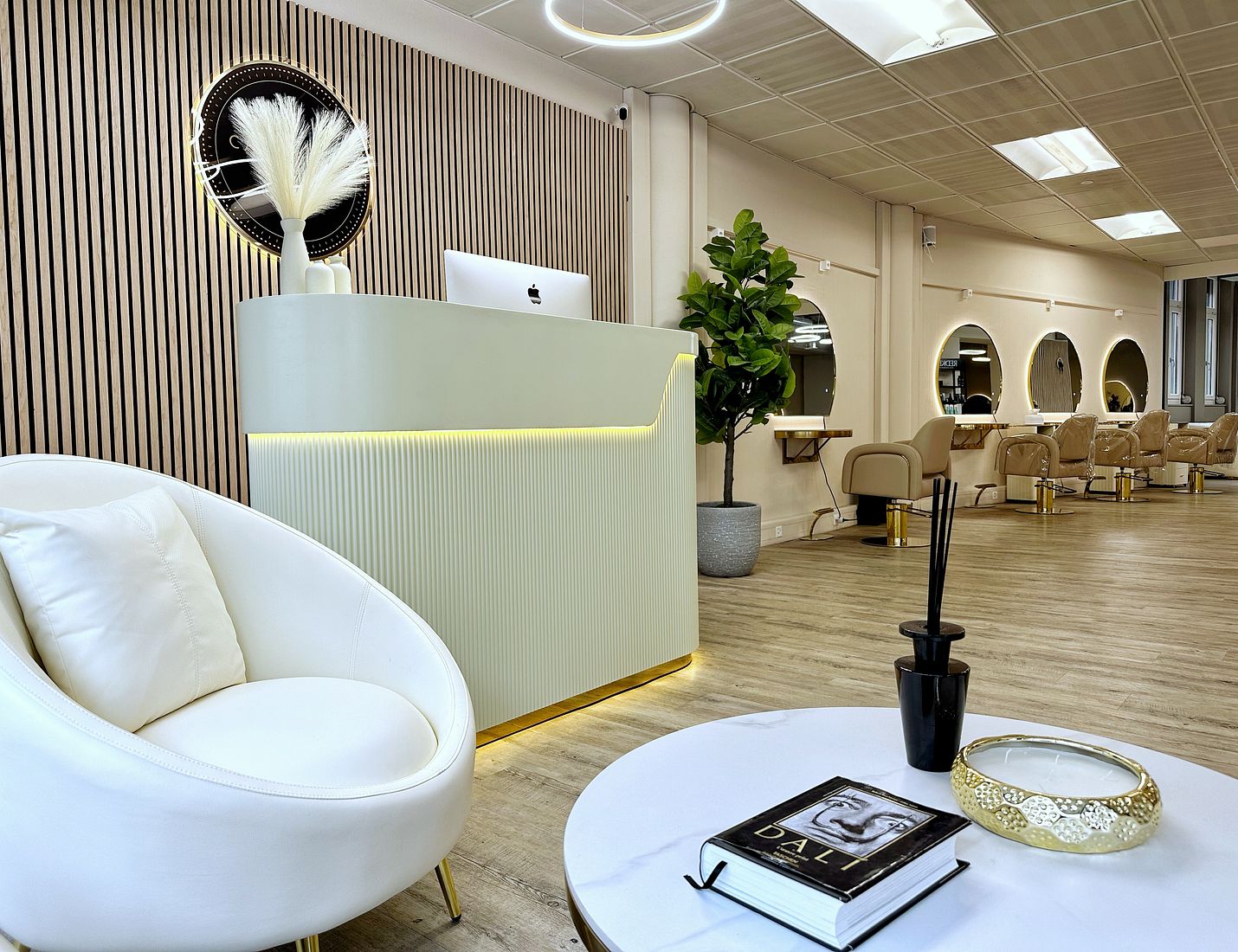 L'accueil du salon CarterHair